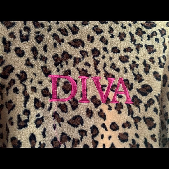 Vintage Couture Mother/Daughter Leopard Matching Robes - Picture 5 of 6